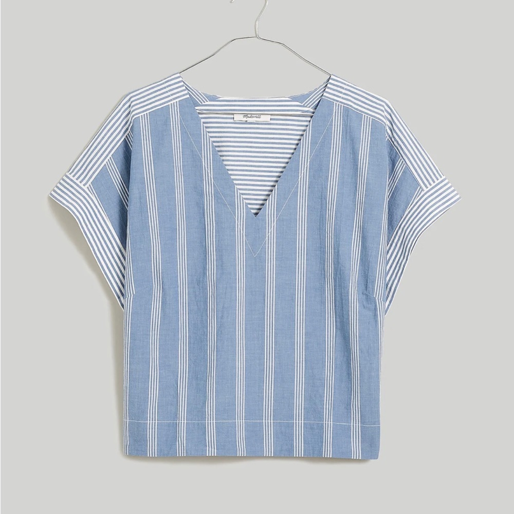 Madewell Crinkle Boxy Top Size XL